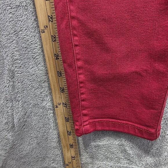 Torrid Jeans Womens 0R Red Lean Jean Skinny Stretch Denim Plus Size Red - Picture 8 of 10